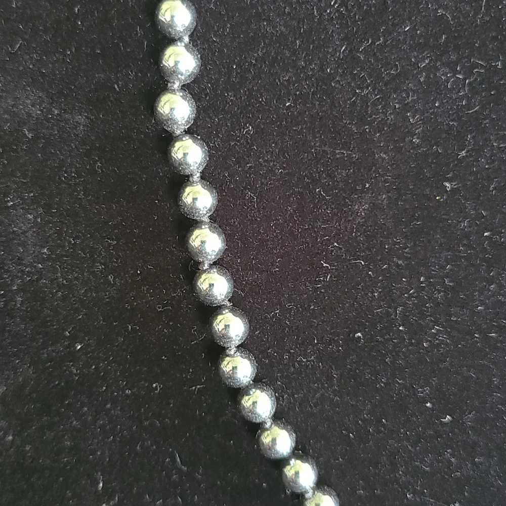 Hand Crafted Hematite Necklace
